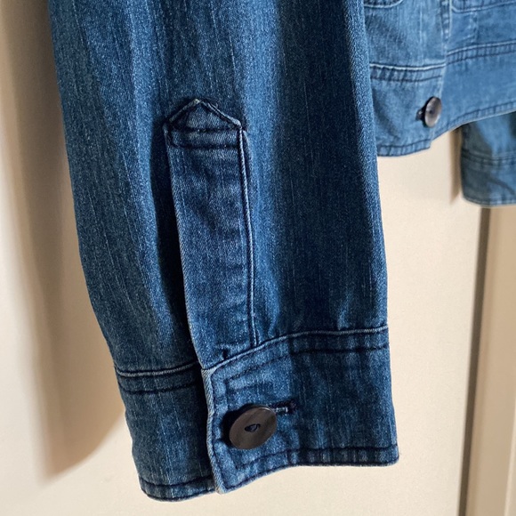 Trixie and Lulu lightweight, dark denim jacket. - Picture 7 of 8